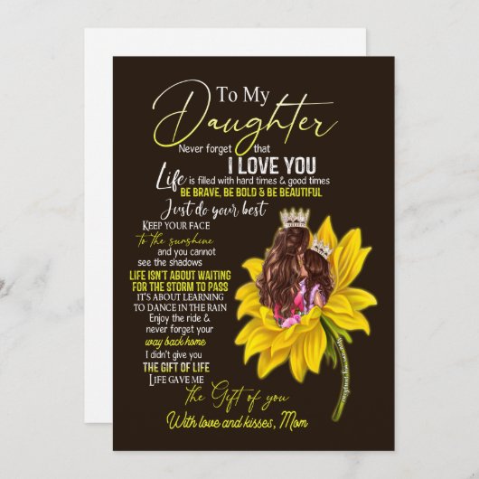 娘の恋人たち |私の娘に母を愛する シーズンカード (正面/裏面)