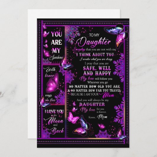 娘の恋人たち |私の娘に母を愛する シーズンカード (正面/裏面)