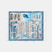 娘の恋人たち |私の娘に母を愛する フリースブランケット (正面(横))