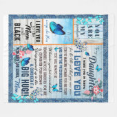 娘の恋人たち |私の娘に母を愛する フリースブランケット (正面(横))