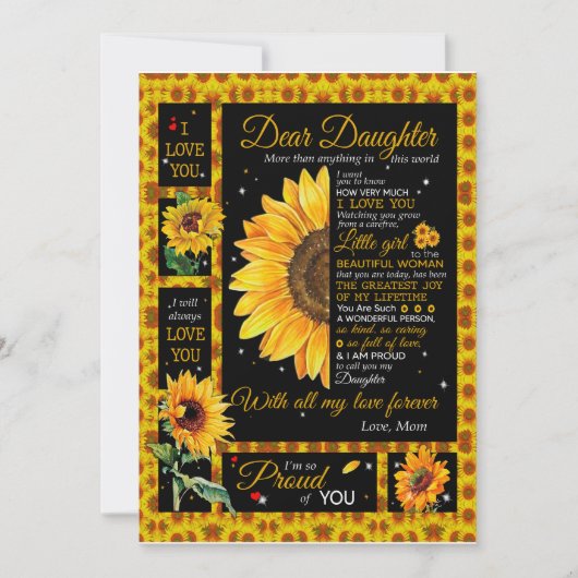 娘の恋人たち |私の娘に母を愛する 招待状 (正面)