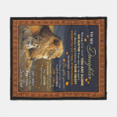 娘の恋人たち |私の娘の愛のパパ フリースブランケット (正面(横))