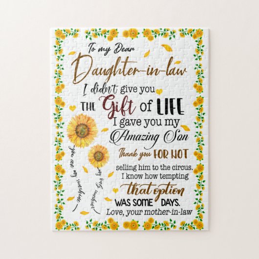 娘の恋人たち |義理親愛の娘へ ジグソーパズル (縦)