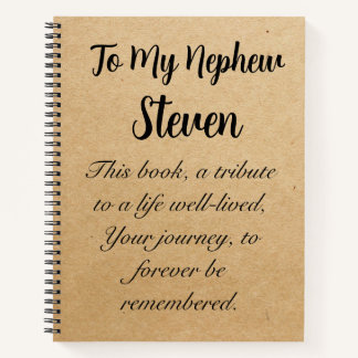 娘の息子のノートへのパーソナライズされた手紙 ノートブック