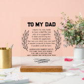 娘の息子のパパの詩へ アクリルサイン (ウェディング)