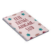 娘の愛らしい言葉が詰まったノートブック ノートブック (右側)