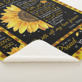 娘の愛パーソナライズされたする母サンフロー シェルパブランケット (3/4)