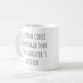 娘の態度が上品なピンクの少女 コーヒーマグカップ (正面左)