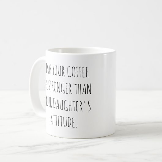娘の態度が上品なピンクの少女 コーヒーマグカップ (正面左)