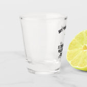 娘の態度よりも強く飲おもしろいむ ショットグラス (左)