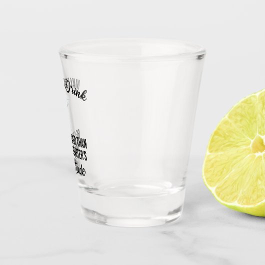 娘の態度よりも強く飲おもしろいむ ショットグラス (右)