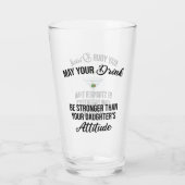 娘の態度よりも強く飲おもしろいむ タンブラーグラス (裏面)