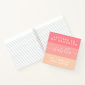 娘の成長を見守る手紙たち ノートブック (内部)