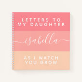 娘の成長を見守る手紙たち ノートブック (正面)