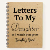 娘の手帳への手紙 ノートブック (正面)