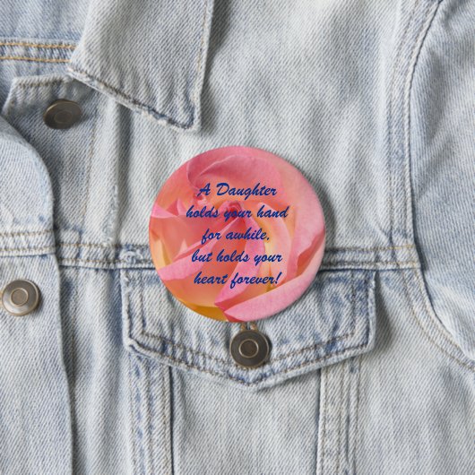 娘の把握はあなたの手のハート永久にボタン上がりました 缶バッジ (インサイチュ)