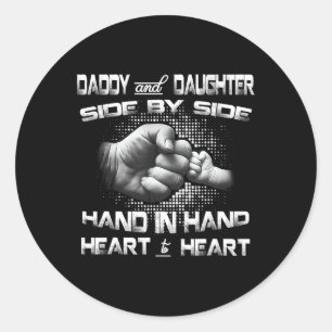 娘の拳バンプマッチング父の日の最高のパパ ラウンドシール