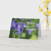 娘の損失，フラワークリスチャン悔やみや弔慰 カード (黄色い花)