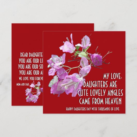 娘の日に贈る花の芸術 (正面/裏面)