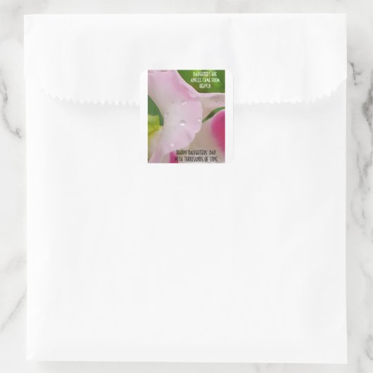 娘の日のシール スクエアシール (バッグ)