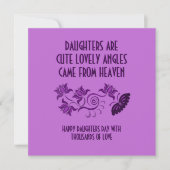 娘の日のポストカード (正面)