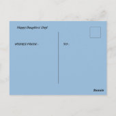 娘の日プレゼントのポストカード ポストカード (裏面)