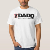 娘の日付を記入することに対するDADDのお父さん Tシャツ (正面)