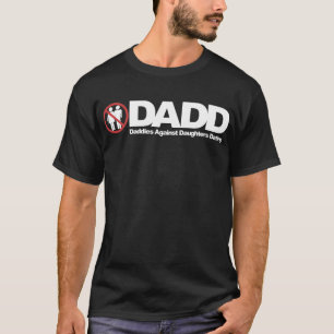 娘の日付を記入することに対するDADDのお父さん Tシャツ