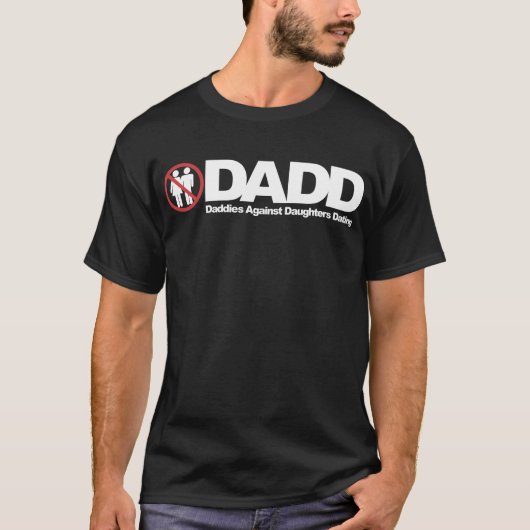 娘の日付を記入することに対するDADDのお父さん Tシャツ (正面)