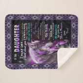 娘の暖かい誕生日のためのパパからの娘のギフト シェルパブランケット (正面(横))