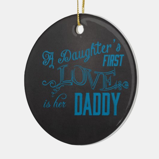 娘の最初愛彼女のパパ セラミックオーナメント (左)