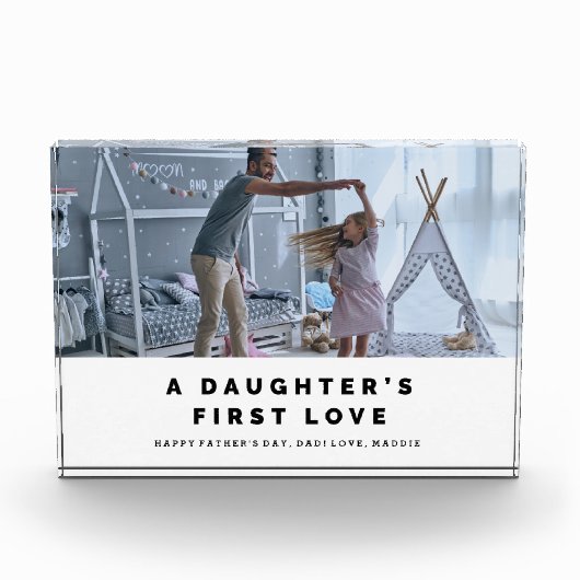娘の最初愛父の日の写真のブロック フォトブロック (正面)