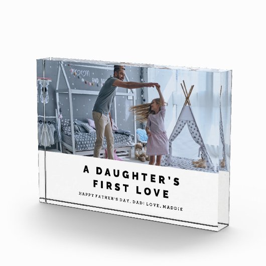 娘の最初愛父の日の写真のブロック フォトブロック (右)