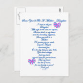 娘の期待1ベビー ポストカード (正面/裏面)