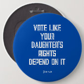 娘の権利がカマラに依存するように投票する 缶バッジ (正面&裏面)