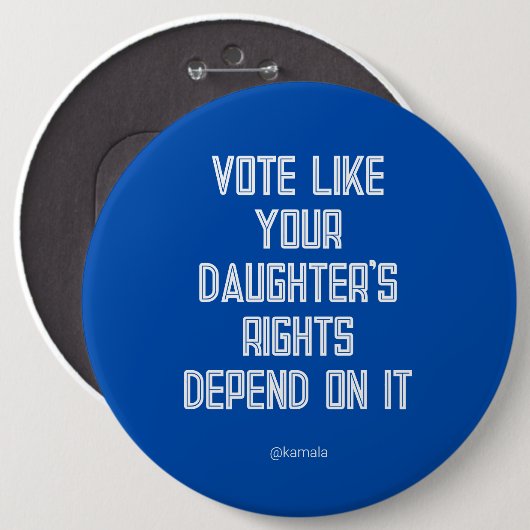 娘の権利がカマラに依存するように投票する 缶バッジ (正面&裏面)