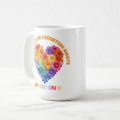 娘の権利が左右するように投票する コーヒーマグカップ (正面左)