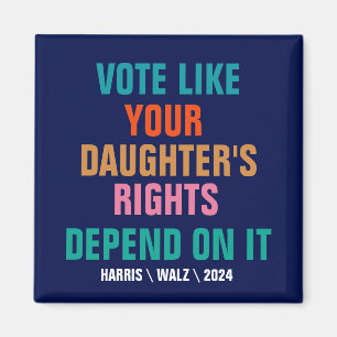 娘の権利が左右するように投票する マグネット
