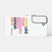 娘の権利が左右するように投票する SAMSUNG GALAXYケース (裏面横)