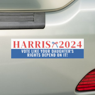 娘の権利はIt Harris 2024に依存 バンパーステッカー