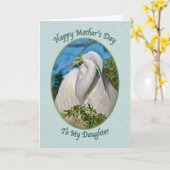 娘の母の日のカード カード (黄色い花)