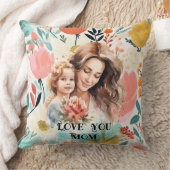 娘の母の日の引用文緑のフローラ写真 クッション (ブランケット)