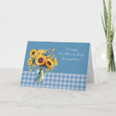 娘の母の日の花メイソンジャー カード (正面)