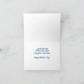 娘の母の日ダゴネ最高のマーから カード (内部)