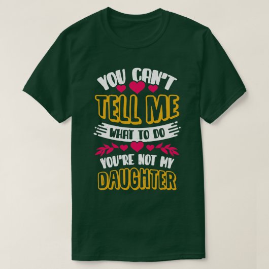 娘の母ギフトをどうするか教えてくれない Tシャツ (デザイン正面)