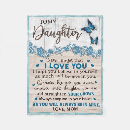 娘の毛布に名前を付けパーソナライズされたて フリースブランケット (正面)