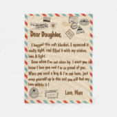 娘の毛布親愛布 フリースブランケット (正面)