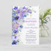 娘の洗礼と1歳の誕生日のお知らせ 招待状 (スタンド正面)