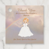 娘の洗礼メッセージカード フェイバータグ (正面)