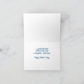 娘の父の日ダゴネ最高のパパから カード (内部)